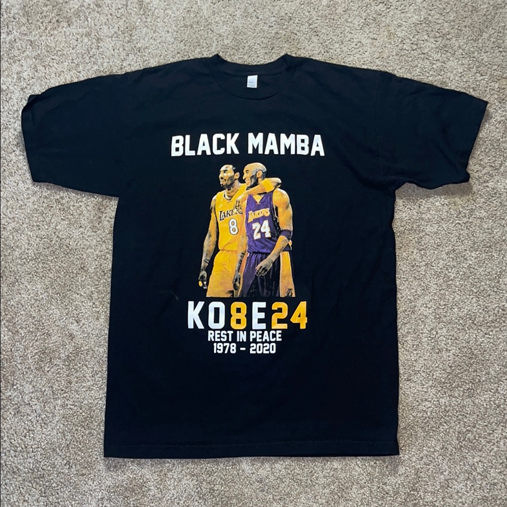 Kobe Bryant Black Mamba Tribute Graphic T-Shirt